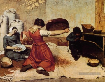  Gustav Peintre - Les tamis à grain Réaliste réalisme peintre Gustave Courbet